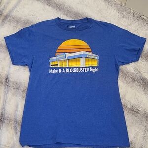 Blue Blockbuster Graphic T-Shirt